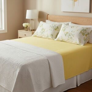 Vintage 70’s 3 Pc. Mix & Match Floral Pillowcase Set & Ralph Lauren Flat Sheet